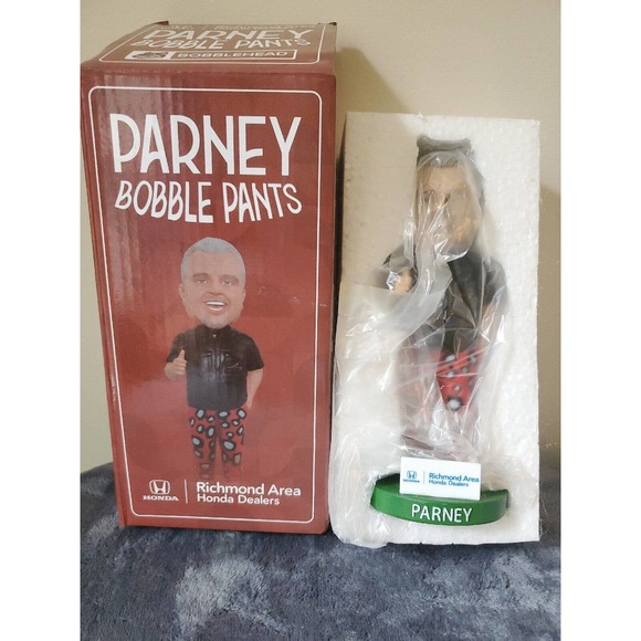 Richmond Flying Squirrels Parney Bobble Pants Bobblehead NEW Open Box Nodder - Picture 1 of 2